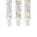 Babygoal Pacifier Clips for Girls-Premium Universal Pacifier Clip with Pacifier Case-Perfect Baby Gift & Pacifier Holder(3 Pack) PS02