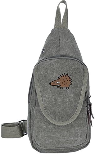 JNJ Team Sling Bag Cartoon Hedgehog Crossbody Chest Bag Canvas Travel Backpack For Shoulder