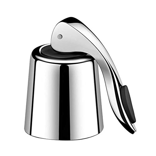 JDgoods Stainless Steel Wine Bottle Stopper Plug - Expanding Beverage Bottle Stopper - Reusable Wine Saver - Bottle Sealer Keeps Wine Fresh - Best Gift Accessories