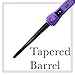 HerStyler Baby Curls Mini Curling Iron, 9mm to 13mm Tapered Barrel, Thin Curling Wand with Dual Voltage, For Crowned Curls, Purple