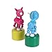 Wooden Animal Push Up Press Base Toy