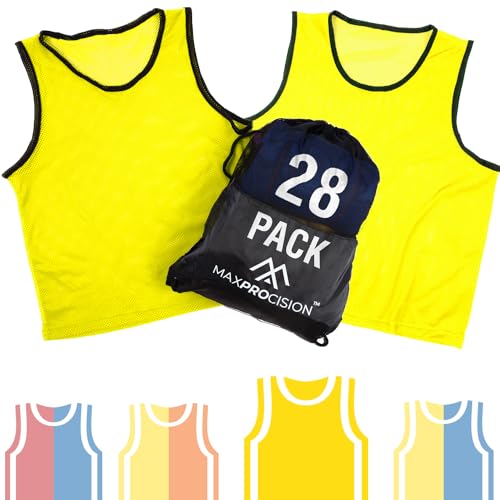MaxProcision Practice Pinnies Bulk 28 Pack (28 Yellow