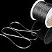 BEADNOVA 1mm Elastic Stretch Crystal String Cord for Jewelry Making Bracelet Beading Thread 60m/roll (Black)
