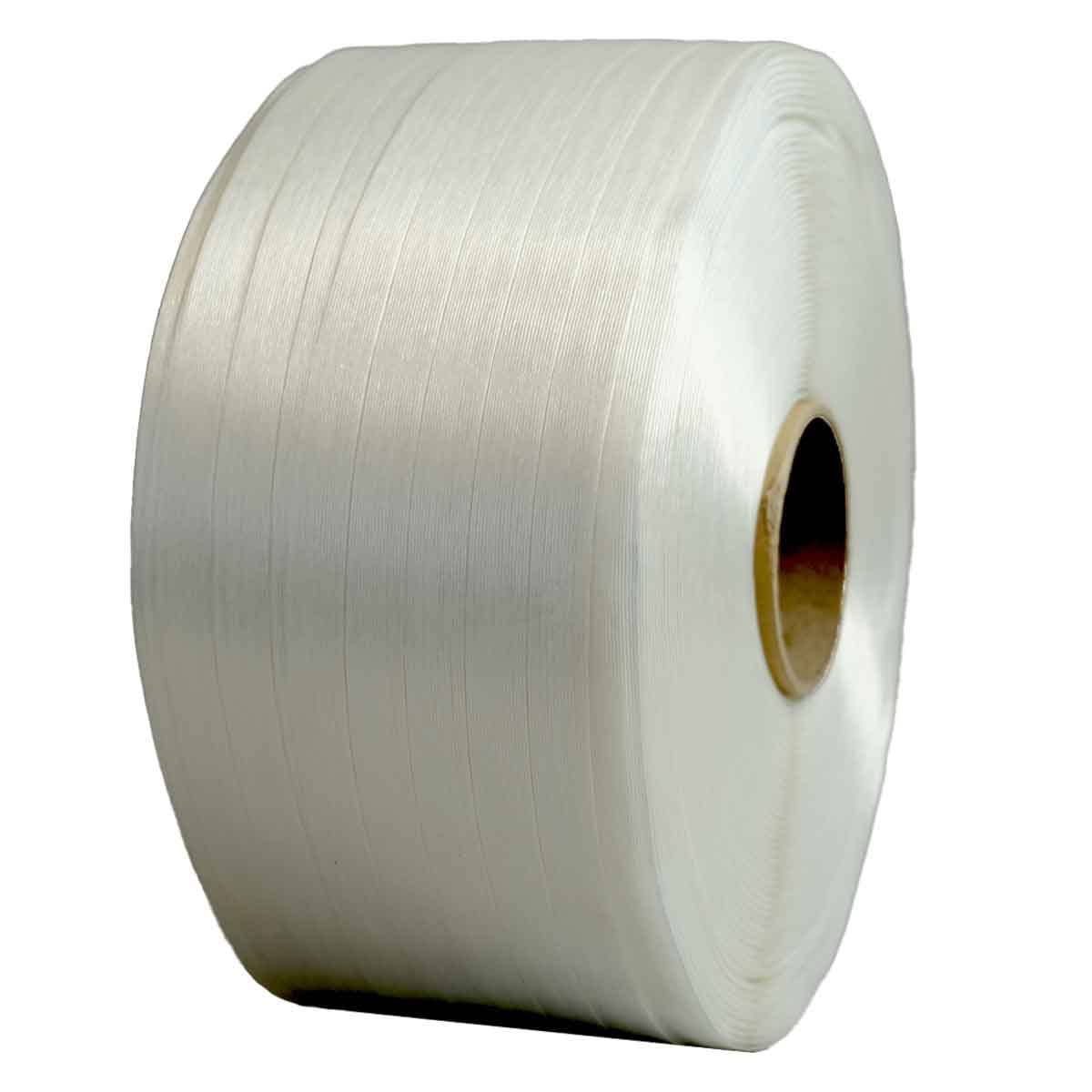 TECPLAST Polyester Strapping Tape 13 mm x 1100 m FF - PRO Quality - PET Textile Strapping Tape for Heavy Loads