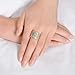 Mytys 2 Tone Intertwined Crossover Statement Ring Fashion Band Rings for Women Men Gold Silver Plated 18mm Wide
