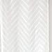 DriftAway Hayden Chevron White Voile Sheer Window Curtains 2 Panels Zigzag Tassel Dots Details Rod Pocket Each Size 52 Inch by 84 Inch Off White