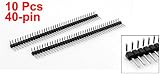 Uxcell 10x Right Angle Single Row 40 Pin 2.54mm Male Header for Breadboard view 3