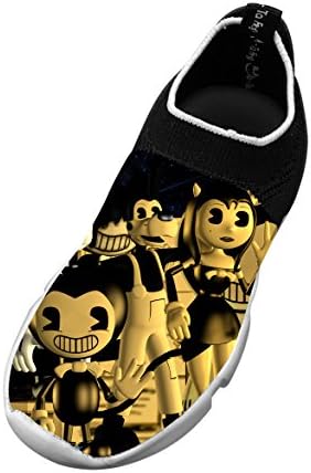 Boys'&amp;Girls' Bendy And The Ink Machine Fashion Fly Knit Sneaker Shoes 3 D(M) US Big kid