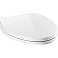 Delta Faucet Morgan Elongated Slow-Close White Toilet Seat with Non-Slip Seat Bumpers, White 811903-WH