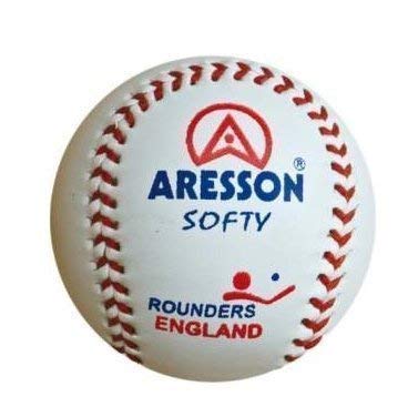 Aresson Baseball Sports Training & Practice Softy Rounders Junior Ball White