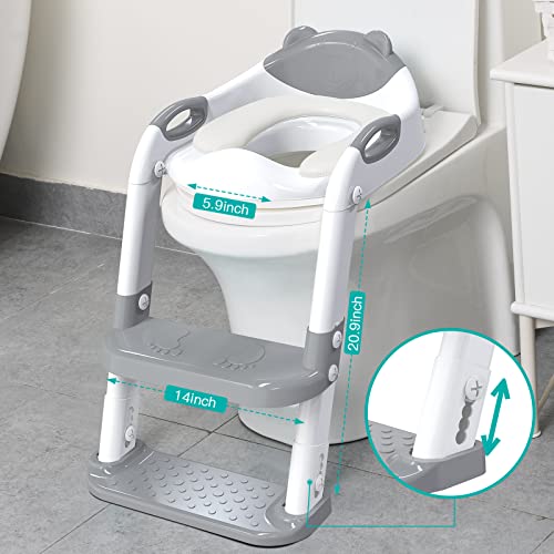 SKYROKU Toilet Potty Training Seat with Step Stool Ladder, Toddler