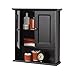 Zenna Home Collette Wall Cabinet, Espresso