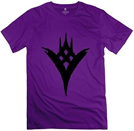 YX-Tee Fashion DesignXY-TEE Men's T Shirt Destiny Game The Taken King Purple Size S