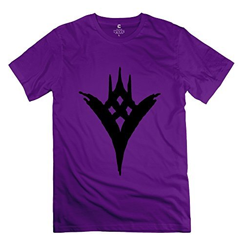YX-Tee Fashion DesignXY-TEE Men's T Shirt Destiny Game The Taken King Purple Size S