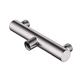 KES ALL BRASS Shower Head Double Outlet Manifold for Dual Sprayer Showering System, Brushed Nickel, PJ15-2