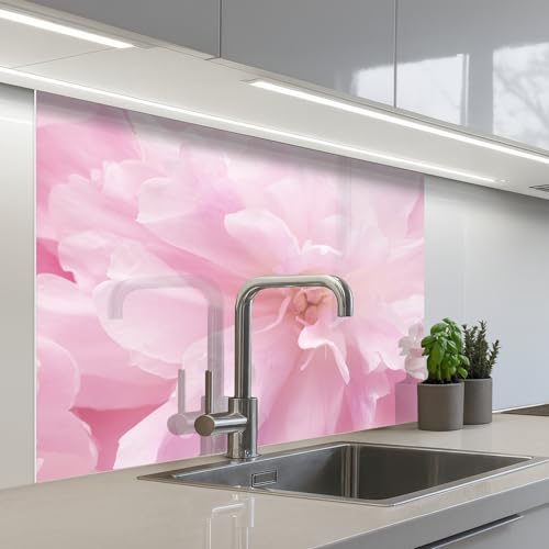KitchenYeah© Küchenrückwand 80x100 cm Selbstklebende Kitchen Wall Protector Küchen Rückenwand Küchenfronten Küchenrückwände Küche Wand Blütenpracht -