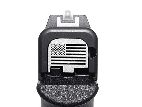 for Glock Back Plate 42 G42 .380 ONLY Silver NDZ - Lacrosse Sticks Crossed