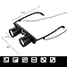 3x28 Polarized Binoculars for Fishing, Army Fans Outdoor Glasses Telescope with Box -Black
