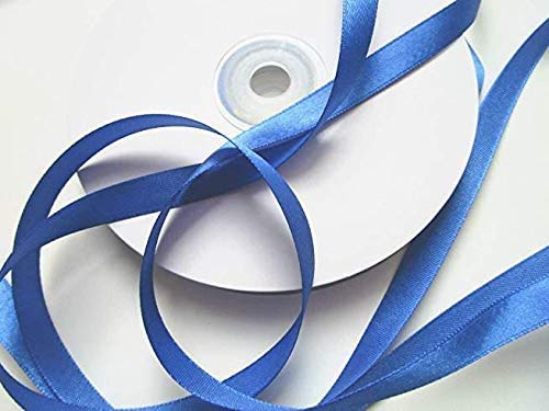 Satin Ribbon 25 M x 10 MM Royal Blue-Medium Blue Ribbon