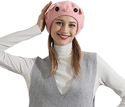 Handmade Cartoon Egg Omelette Beret Vintage Artist Hat  display picture 1