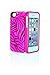 EYN iPhone Carrying Case for 5 and 5S - ZEBRA