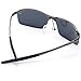 Polarized Sunglasses Rectangle Half Frame Resin Lens 400 UV Protection for Men