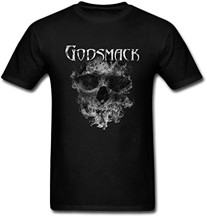 The Ice man Cinxon Man Godsmack Black Flame 100% Cotton T Shirt Black XX-Large