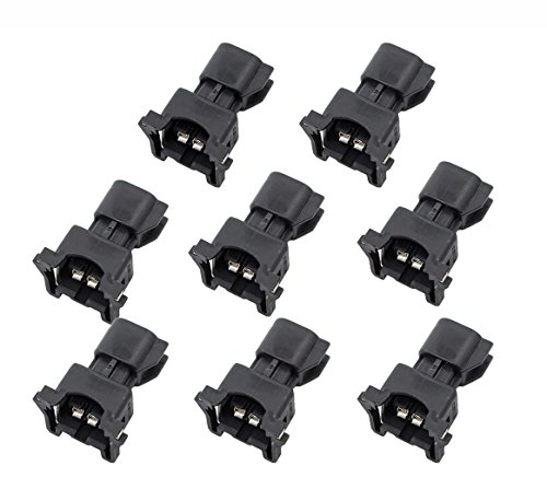XtremeAmazing 8pcs Fuel Injector Connector Adapter EV6 to EV1 USCAR LS2 LS3 LSX LS1 LT1