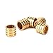 European Bead Large Hole Spacer Beads and Charms for Men and Women Jewelry Stainless Steel Bonus Spacers Gold 8mm 10Pcs