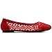 Ollio Women's Ballet Shoe Floral Lace Breathable Flat