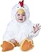 InCharacter Baby's Cluckin' Cutie Chicken Costume, White, Large