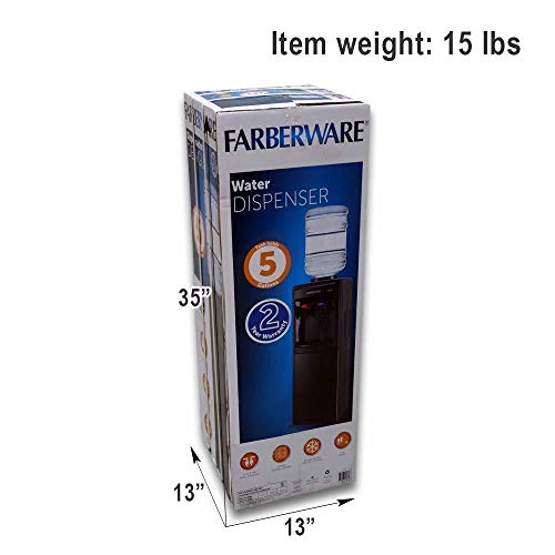 Farberware FW29919 Freestanding Hot and Cool Water Cooler Dispenser