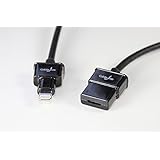 CableJive DockXtender Lightning Extension Cable Case Adapter (6 foot) for iPhone 7, Plus, 6S, 6, SE, 5C, iPad Pro; Male to Female 8-pin Extender; Video, Audio, Charging, Data; for All Dock Accessories