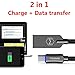 USB Type C Cable rnairni Smart LED Auto Disconnect Quick Charge 3.0 Lightning Charge Cable - For MacBook Pro,Samsung Galaxy S8+/S8 Edge,Google Pixel,LG G6/G5,HTC 10 & More (Black)