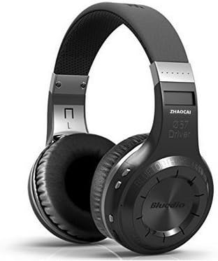 Wireless Headset Bluetooth 4.1 Stereo Studio Headphone with Mic Noise Cancelling Earbuds Over Ear earphones for Game Computer Cell Phone(Black)