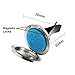V-Quality Empty Car Aromatherapy Essential Oil Diffuser Stainless Steel Locket Air Freshener with Vent Clip