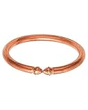 M'VIR Pure Copper Bracelet/kada for Men/Women with Adjustable Diameter and Free Soft Pouch