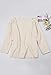 Nulibenna Women's Casual Autumn Thin V Neck Knit Pullover Solid Sweater,Beiges,Large