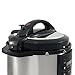 Elite Platinum EPC-813 Maxi-Matic 8Qt Electric Pressure Cooker with Glass Lid and 2 Racks, Black (Stainless Steel)