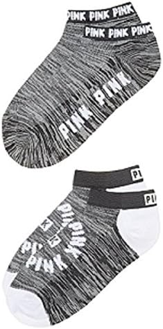 Victoria's Secret PINK Ultimate Low Show Socks 2 Pairs- Metropolis grey Marl