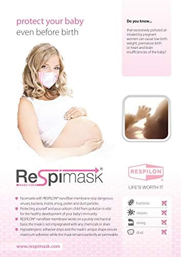 Respimask Pregnant Woman - A state-of-the-art mask for your health - Pack of 10, for Pregnant women