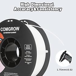 Comgrow PETG 3D Printer Filament 1.75mm, High