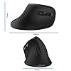 Wireless-Bluetooth-Ergonomic-Mouse-Jelly-Comb-24G-Wireless-Bluetooth-40-Dual-Mode-Vertical-Mouse-with-3-Adjustable-DPI-10001600-2400-Black Wireless Bluetooth Ergonomic Mouse, Jelly Comb 2.4G Wireless + Bluetooth 4.0 Dual-Mode Vertical Mouse with 3 Adjustable…