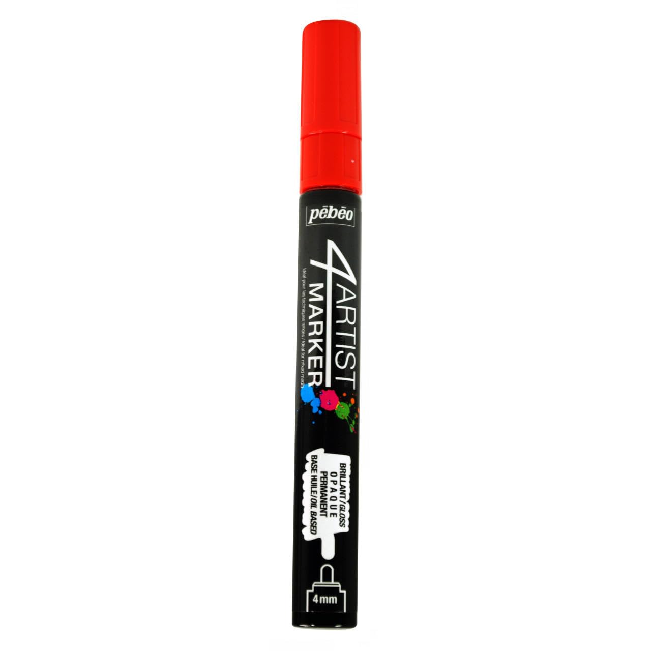 Pebeo 4Artist Red Marker - 4mm, Round