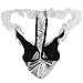 FEESHOW Mens Lace Sissy Pouch Panties Crossdress Bikini Thongs G String