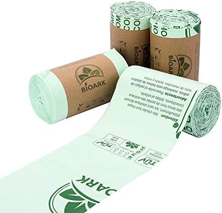 IM ECOGREEN 100% Compostable Bin Liners, 5-6 litres, 50 Count, Extra Thick, Small Kitchen Caddy Liners - Image 3