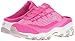 Skechers Sport Women's D'Lites a New Leaf Fashion Sneaker, Hot Pink Knit, 8 M US