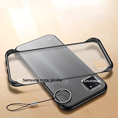 A.S.PLATINUM Ultra Thin Frameless Matte Translucent with Metal Ring Buckle Back Cover Case for Apple iPhone Samsung Gala