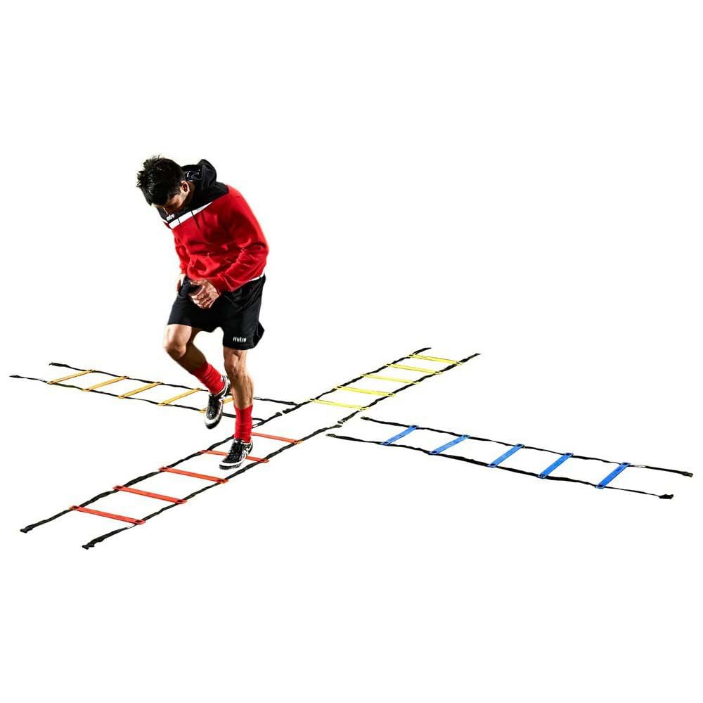 Mitre Quad Agility Ladders | Football Training Equipment | Speed Training, Multicolour, Set