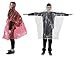 Rain Poncho Family Pack Emergency Ponchos for Kids Adult Men Women Teens Children Premium Quality 50% Thicker Disposable Raincoat with Drawstring Hood Waterproof Camping Hiking Sports Outdoor Events